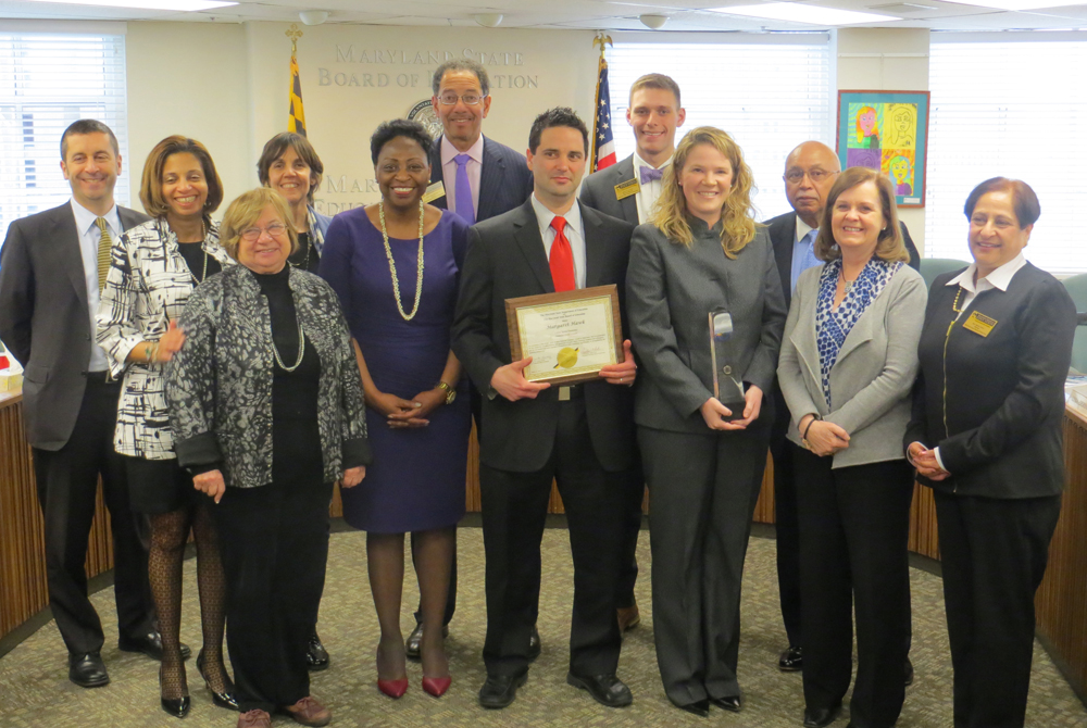Margaret (Maggie) Hawk, 2014-15 Milken National Educator Recognition by State Board  on March 24, 2015