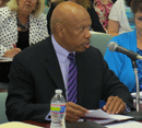 Assistant State Superintendent Henry Johnson discusses the 2013 MSA results with the State Board.