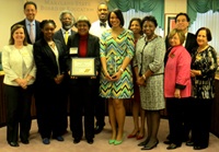 Lauren Hunter meets with the State Board.