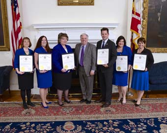 Principals with Governor Larry J. Hogan, Jr., March 9 2015