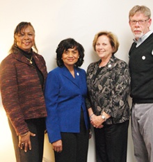 Geri Taylor-Lawrence, Ernestine McKnight, Carol Hepler, and James Newkirk