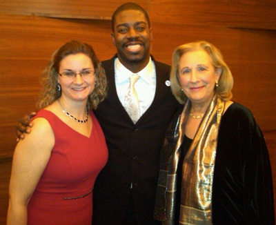 Michelle Shearer, 2011 Maryland and National Teacher of the Year, Joshua Parker 2012 Md Teacher of the Year and Darla Strouse, Teacher of the Year Program Director at the 2012 National Teacher of the Year Conference in Dallas, Texas.
