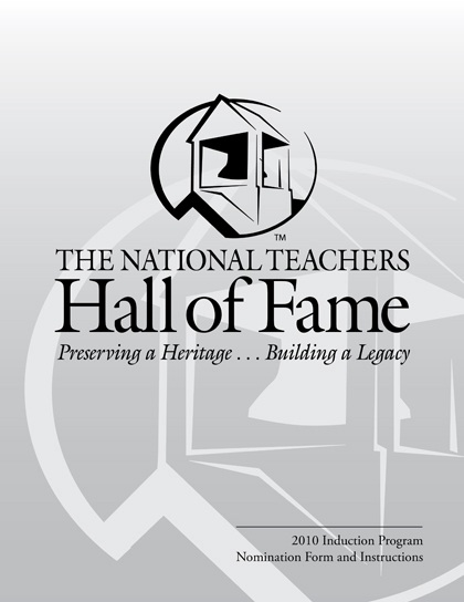 National Teachers Hall of Fame Award