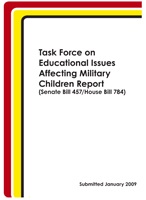 Task Force on Educational Issues Affecting Military Children Report (Senate Bill 457/House Bill 784)